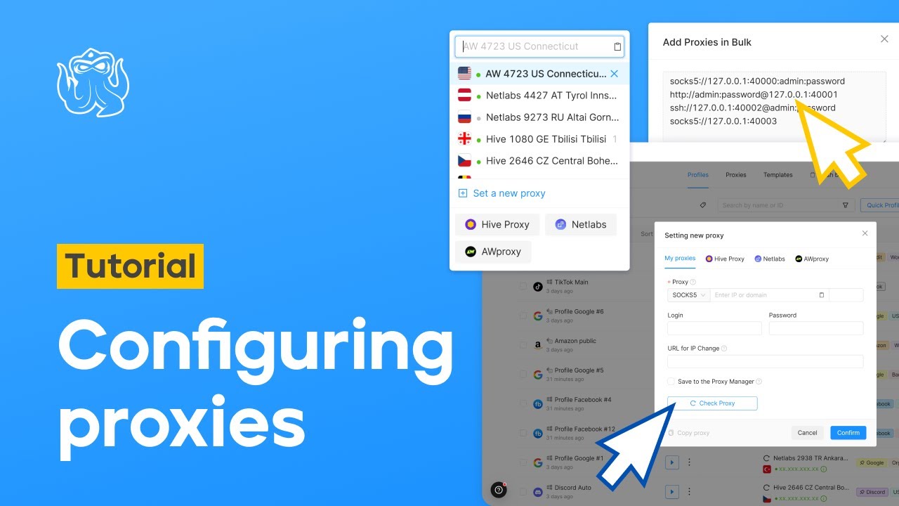 Configuring Proxies | Octo Browser Tutorial