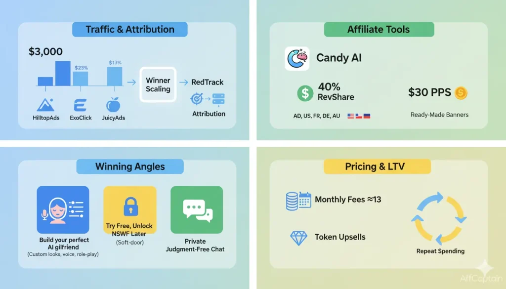High-converting traffic for AI companions