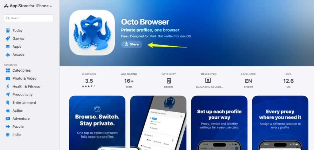 Install Octo Browser